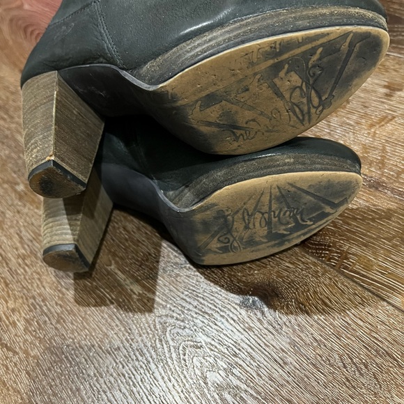 Felmini knee high charcoal black boots size 37 - Picture 11 of 12